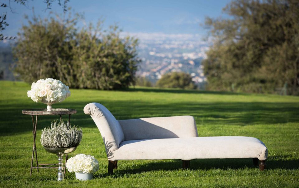 Shot of decoration from a wedding at Tenuta di Artimino