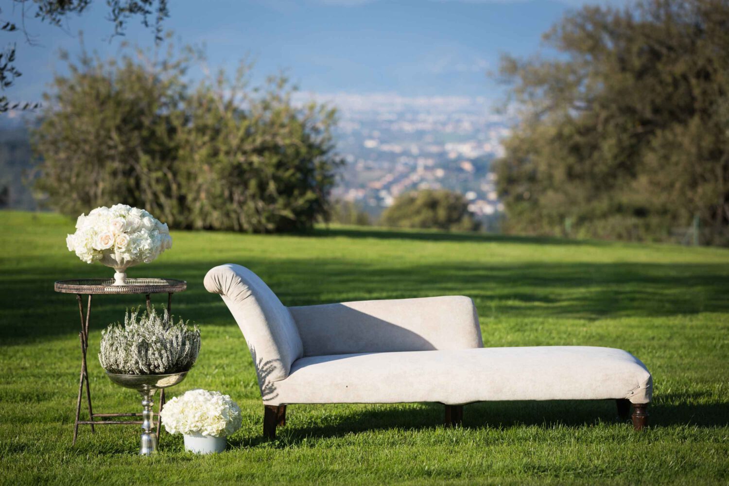 Shot of decoration from a wedding at Tenuta di Artimino